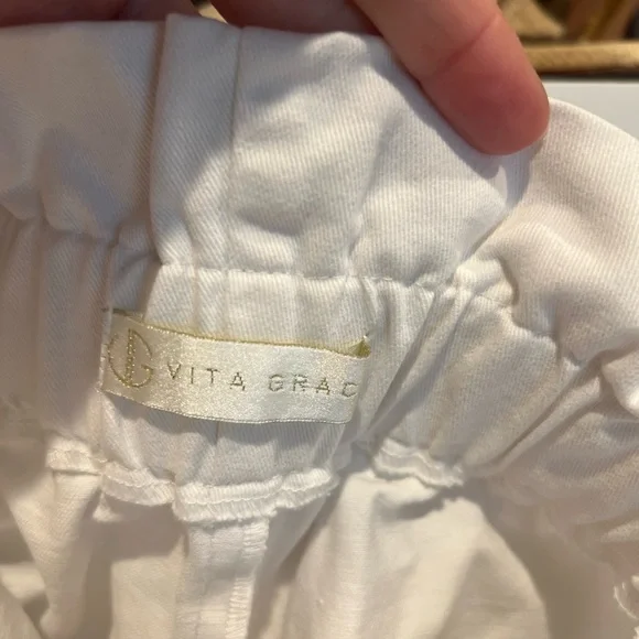 Vita Grace Lace Trimmed High Waist Shorts | S - Picture 3 of 4